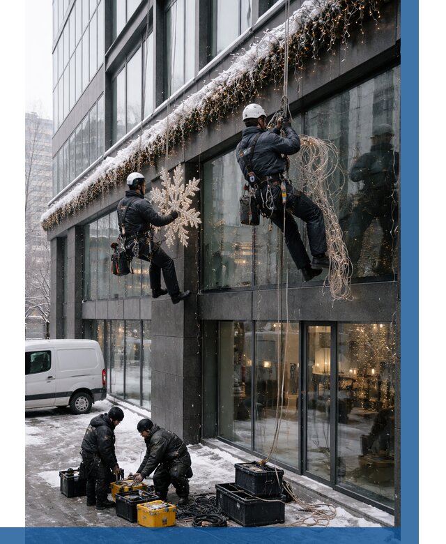 Демонтаж новогоднего оформления в Наро-Фоминске от 5635 р. | ВЫСОТНИК-Нр-