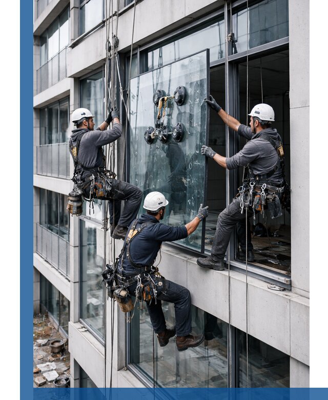 Фасадное остекление и монтаж витражей зданий в Наро-Фоминске под ключ