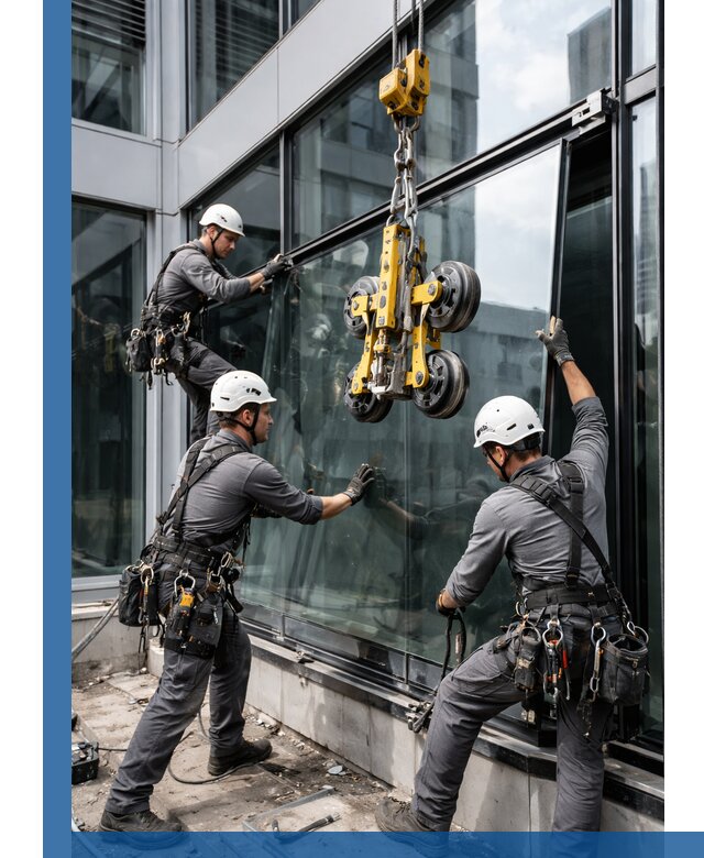 Структурное остекление фасадов в Наро-Фоминске монтаж и обслуживание