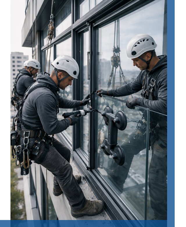 Витражное остекление зданий в Наро-Фоминске от 3586 р. | ВЫСОТНИК-Нр-