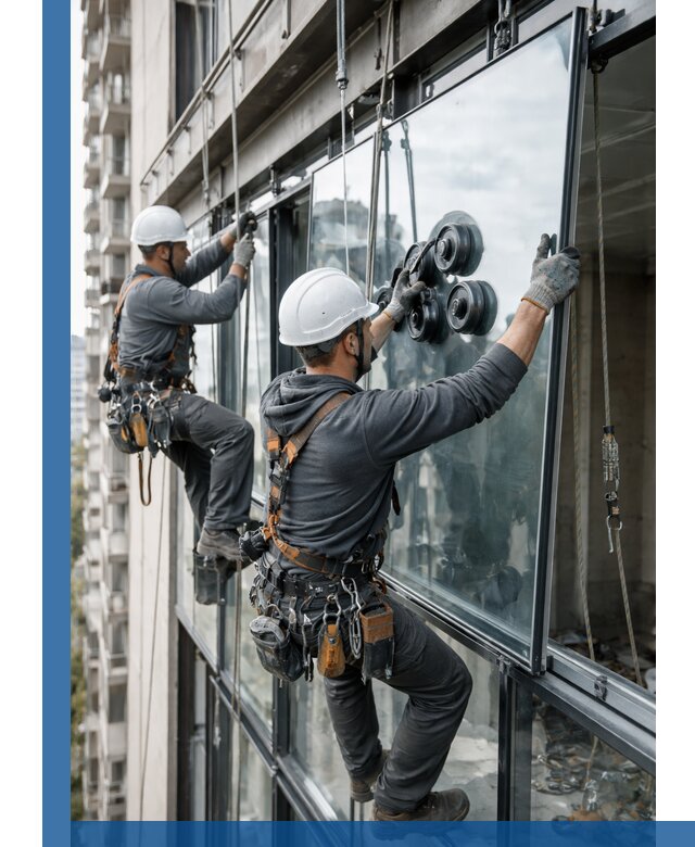 Витражное остекление фасадов и лоджий в Наро-Фоминске под ключ