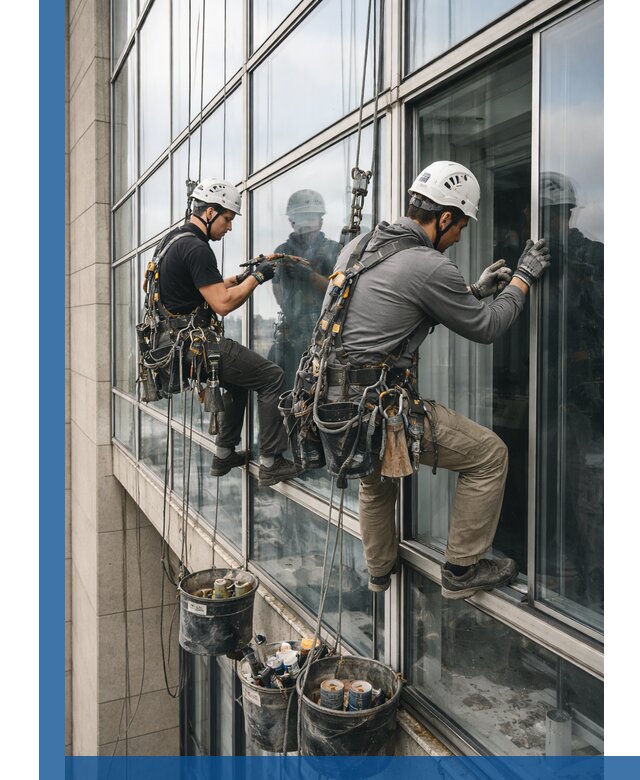 Ремонт витражных конструкций и фасадного остекления в Наро-Фоминске