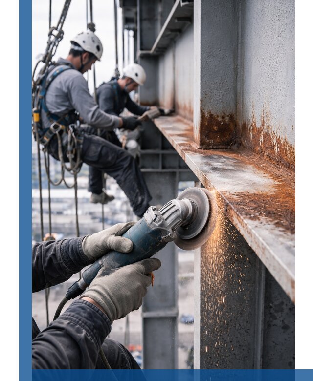 Зачистка металла от ржавчины и подготовка поверхностей в Наро-Фоминске