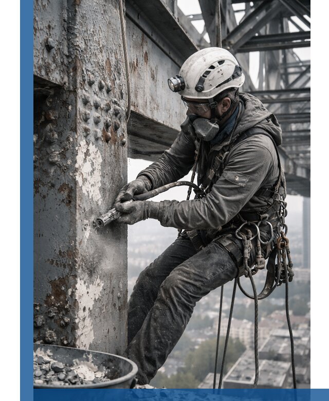 Удаление старой краски с металлических конструкций в Наро-Фоминске