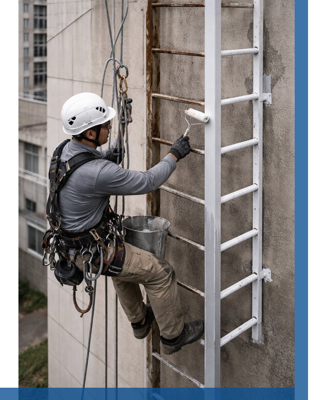 Покраска пожарных лестниц в Наро-Фоминске от 4610 р. | ВЫСОТНИК-Нр-