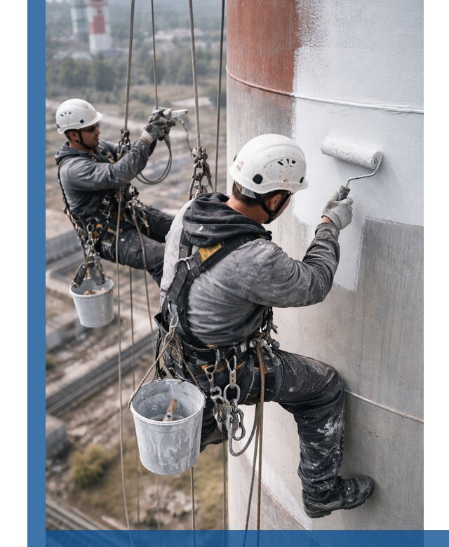 Покраска дымовых труб в Наро-Фоминске: антикоррозийная защита и восстановление