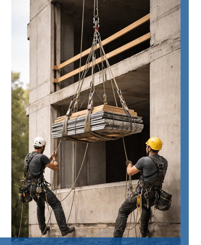 Подъем материала на этаж веревками в Наро-Фоминске от 1537 р. | ВЫСОТНИК-Нр-