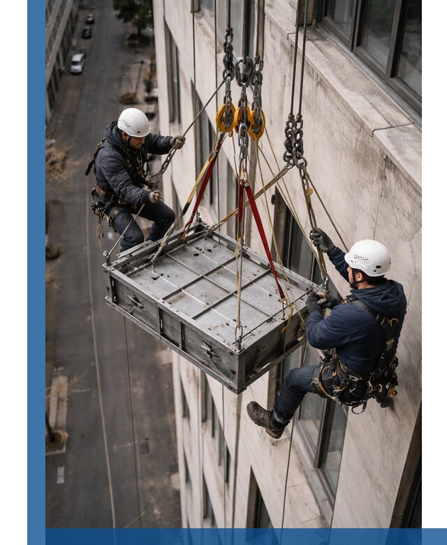 Спуск и подъем грузов по фасаду в Наро-Фоминске для зданий