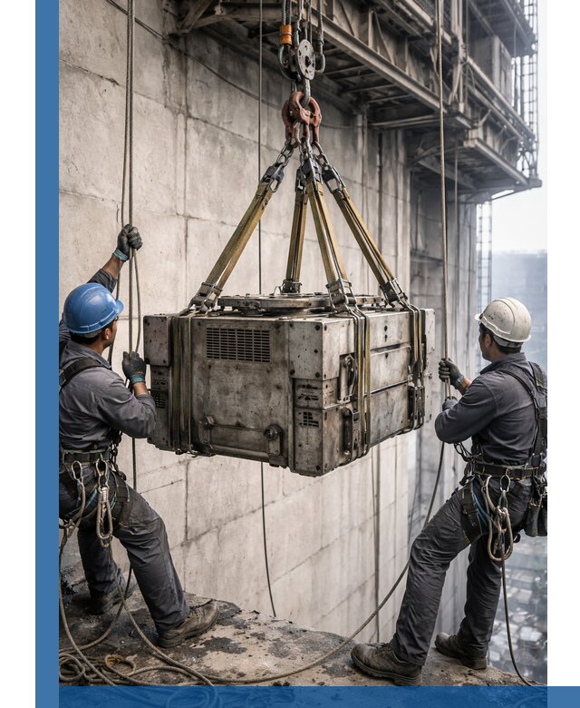 Такелажные работы на высоте, подъем и монтаж грузов в Наро-Фоминске