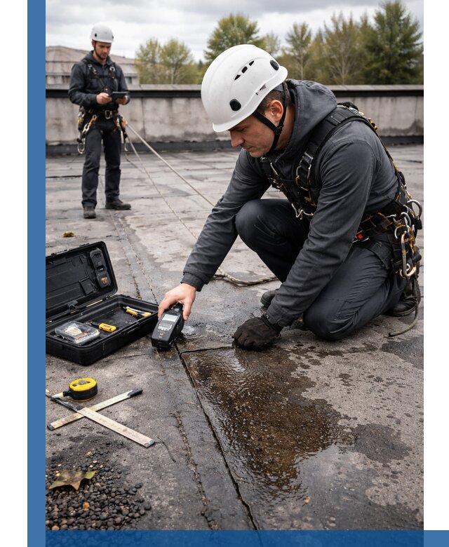 Обследование кровли на протечки и выявление дефектов в Наро-Фоминске