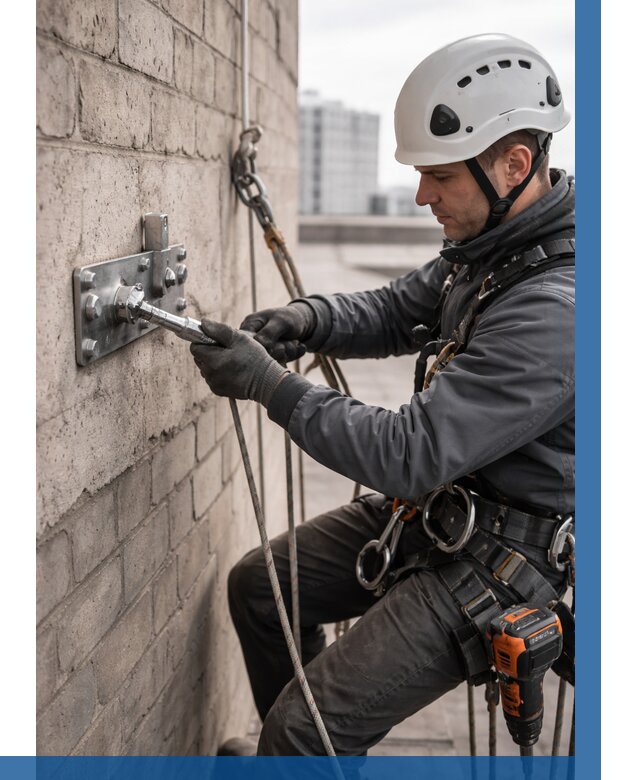 Установка анкерных точек в Наро-Фоминске от 3586 р. | ВЫСОТНИК-Нр-